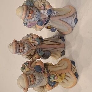 Vintage Midwest Santa Trio